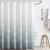 jinchan Ombre Grey Ocean Wave Shower Curtain Waterproof Fabric Shower Curtains for Bathroom Gradual Color Design Nautical Coastal Beach Bath Decor with 12 Hooks 70×72 Inches