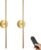 Battery Operated Wall Sconces with Remote Control, Dimmable Wall Sconces Set of Two, 350°Rotate, 3000K LED Gold Wireless Wall Light for Living Room, Bedroom, Hallway, 28.3 Inch (2 Pack)