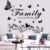 Family Wall Art Decal – Removable Wall Stickers Quotes ‘Family is Everything’ for Living Room, Bedroom, Dining Room, Kitchen