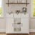 Storage Cabinet, Coffee Bar Cabinet with 2 Adjustable Shelves, 3 Drawers, and 2 Doors, for Bathroom, Kitchen, Living Room (White)