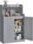VASAGLE 39.4-Inch Tall Storage Cabinet, Floor Cabinet with 2 Doors, 2 Adjustable Shelves, Freestanding, for Bathroom, Kitchen, Living Room, Dove Gray UBBC770G02