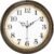 Wall Clock Battery Operated Silent Non-Ticking Vintage Wall Clocks for Kitchen, School, Living Room (12Inch, Bronze)