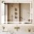 40×30 LED Mirror for Bathroom with Front and Backlit Light Up Digital Mirrors for Wall,Anti Fog,Stepless Dimmable,Tempered Silver Glass Smart Vanity Mirror for Bathroom