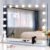 Vanity Mirror with Lights -17 Bulbs, 25″ x 21″ Large Hollywood Vanity Mirror, 10X Magnifying, 3 Colors Modes, Touch Control Mirror with Lights, Tabletop or Wall-Mounted, USB Charging Port