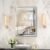 Pregaspor Mirror on Mirror Wall Mirror for Bathroom, 16″ x 24″ Rectangular Frameless Bathroom Vanity Mirrors for Wall, Polished Beveled Edge Mirrors for Washroom