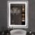 LOAAO 24″X32″ LED Bathroom Mirror Black Framed, Anti-Fog, Dimmable, Lighted Bathroom Vanity Mirror for Wall, Memory Function, Tempered Glass