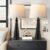 Seealle Modern Table Lamps Set of 2 – Touch Bedside Lamp for Nightstand with USB C+A,3-Way Dimmable Black Nightstand Lamps for Living Room Bedroom End Table(Bulb Included)