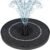 Mademax Upgraded Solar Fountain with 4 Easy Install Nozzle and Fixer, Solar Powered Fountain Pump for Bird Bath, Garden, Pond, Pool, Fish Tank, Outdoor