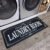Non Slip Laundry Runner Rug – Farmhouse Kitchen Floor Mat for Mudroom and Bathroom – Black, 20 X 47 Inches