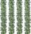 Waipfaru 4Pcs Eucalyptus Garland, 5.9FT Greenery Garland, Green Garland with Flowers, Artificial Faux Silver Dollar Eucalyptus Leaves Vines for Table Home Wedding Mantle Party Indoor Outdoor Decor