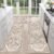 HEBE Farmhouse Kitchen Rugs Sets of 3 Non Slip Washable Boho Kitchen Rugs and Mats for Floor Kitchen Runner Rug Floor Carpet for Kitchen, Laundry, Hallways