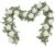 Dolicer 2Pcs 13Ft Artificial Eucalyptus Garlands with Flowers – 8 Roses, Faux Floral Greenery Garlands Fake Flowers Vines for Wedding Table Centerpieces Arch Party Ceremony Backdrop Decor (White)