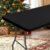 homing Rectangle Table Cloth Cover, Waterproof Polyester Elastic Fitted Tablecloth, Fits for 6 Foot Folding Tables, Washable Table Protector for Picnic, Camping, Outdoor (Black, 30″ x 72″)