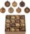 Valery Madelyn Fall Ornaments for Christmas Trees, 16ct Bronze Copper Brown Gold Shatterproof Fall Christmas Tree Decorations, 2.36 Inches Luxury Hanging Ball Ornaments for Thanksgiving Autumn Harvest