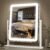 FENNIO Vanity Mirror with Lights – 15″x12.6″ LED Lighted Makeup Mirror, Large Makeup Mirror with Lights, Touch Screen with 3-Color Lighting, Dimmable, for Vanity Desk Tabletop, Bedroom